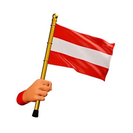 Österreich Flagge  3D Icon