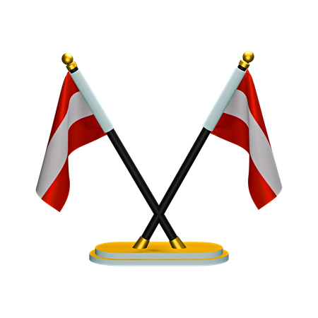 Österreich Flagge  3D Icon