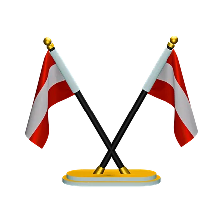 Österreich Flagge  3D Icon