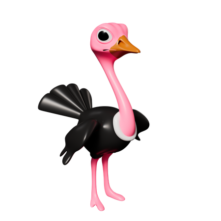 Ostrich  3D Icon