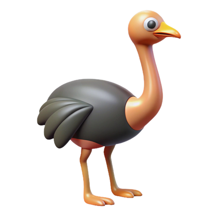 Ostrich  3D Icon
