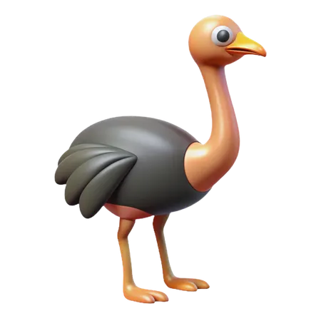 Ostrich  3D Icon