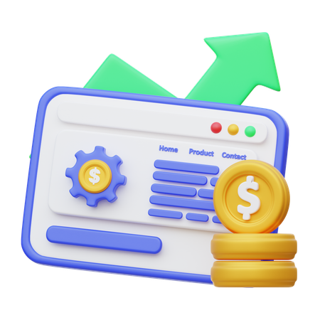 Otimização da página de destino  3D Icon