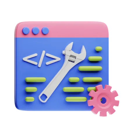 Otimização de código  3D Icon