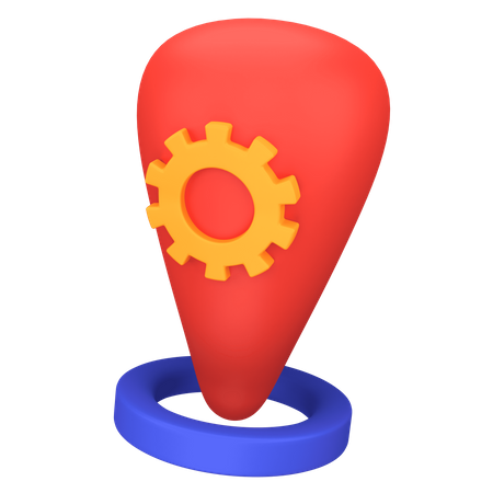 Otimização de lugar  3D Icon