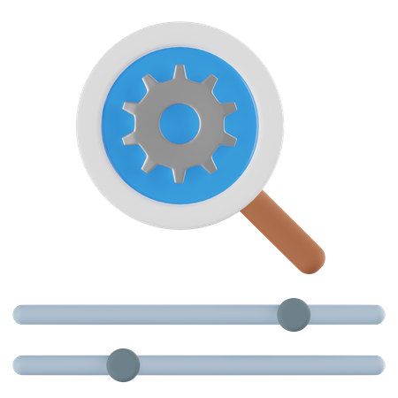 Motor de Otimização de Busca  3D Icon