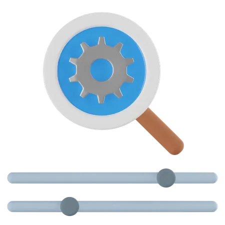 Motor de Otimização de Busca  3D Icon