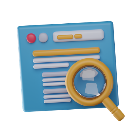 Otimização de pesquisa  3D Icon