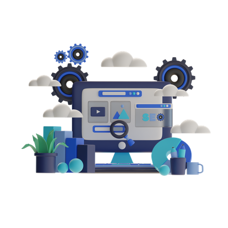 Otimização de SEO  3D Icon