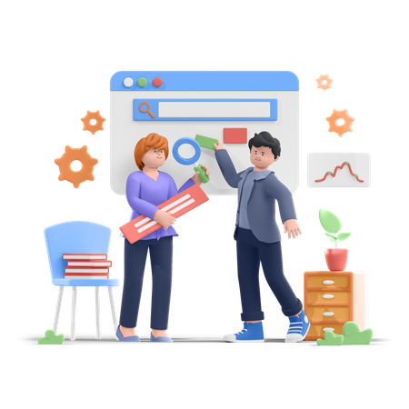Otimização de SEO  3D Icon