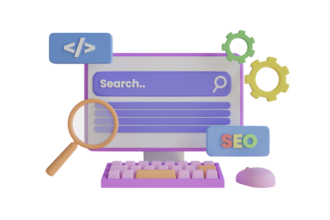 Otimização de SEO  3D Icon