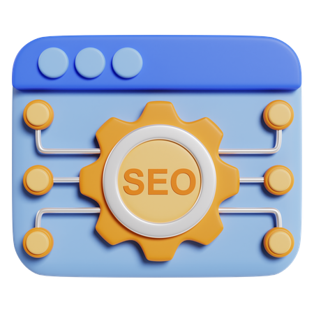 SEO otimização web  3D Icon