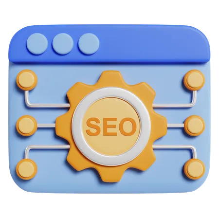 SEO otimização web  3D Icon