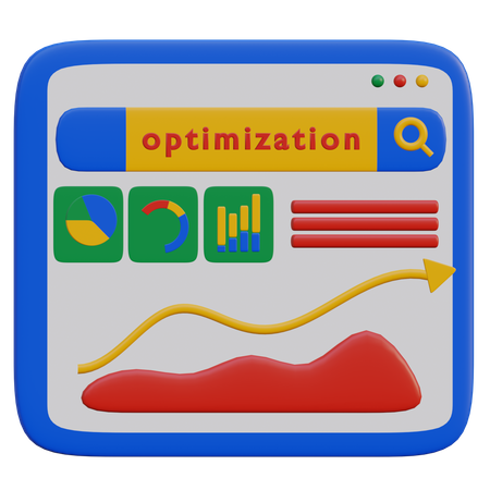 Otimização de site seo  3D Icon