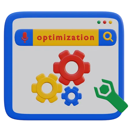 Otimização de site seo  3D Illustration