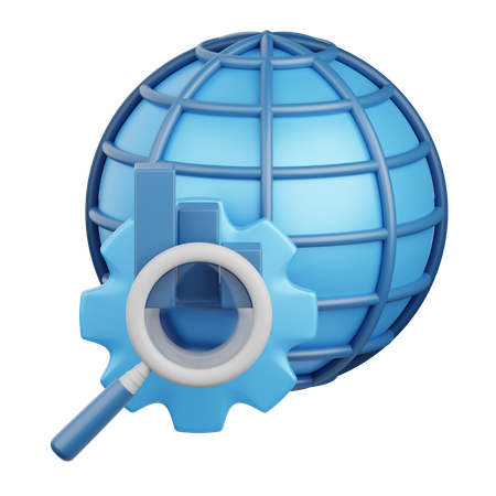 Otimização Global  3D Icon