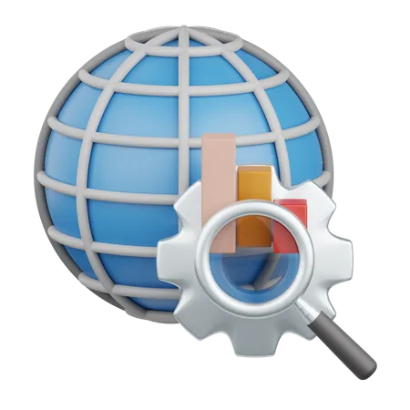 Otimização Global  3D Icon