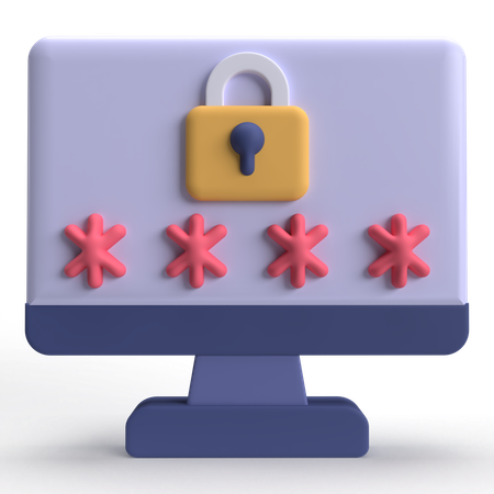 OTP Security  3D Icon