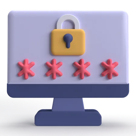 OTP Security  3D Icon