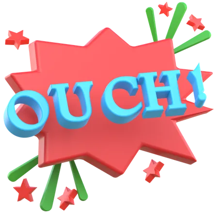 Ouch Sticker  3D Sticker