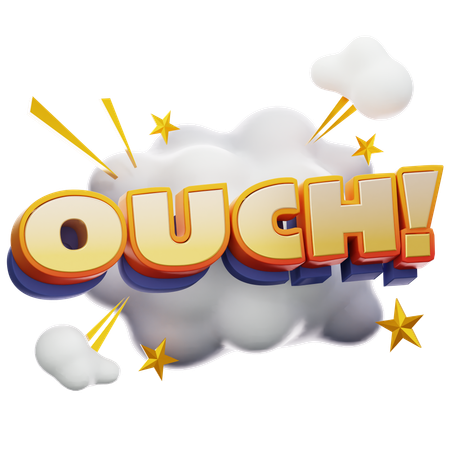 Ouch Sticker  3D Icon