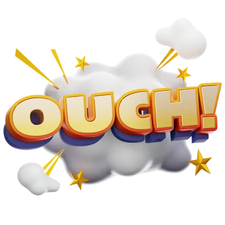 Ouch Sticker  3D Icon