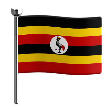 Ouganda  3D Icon