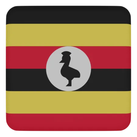 Ouganda  3D Icon