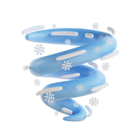 Ouragan de neige  3D Icon