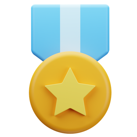 Medalha Estrela  3D Icon
