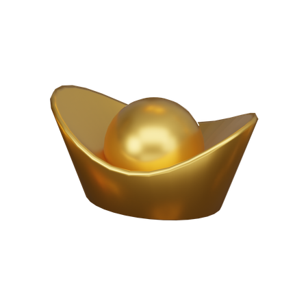 Ouro chinês  3D Icon