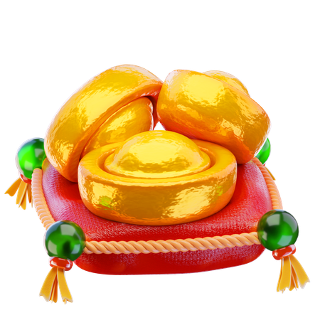 Ouro chinês  3D Icon