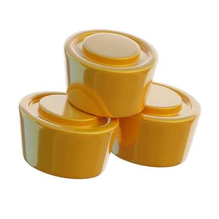 Ouro chinês  3D Icon