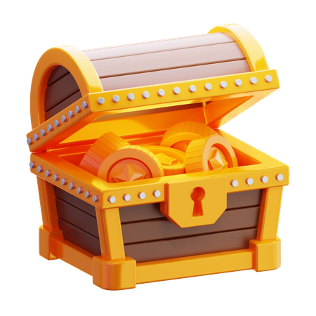 Ouro no Baú  3D Icon