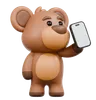 L'ours apporte son smartphone