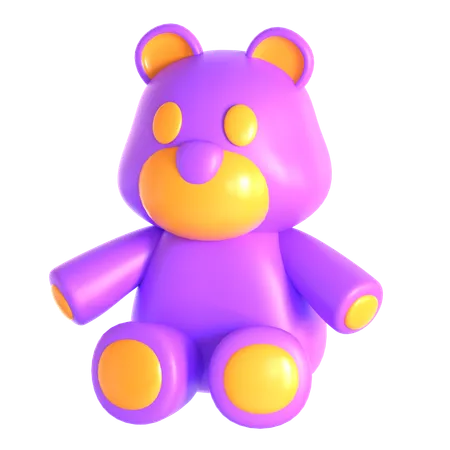 Ours en peluche  3D Icon