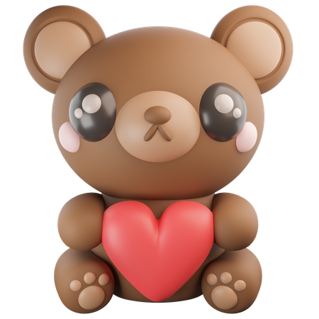 Ours en peluche  3D Icon