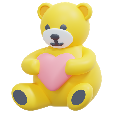 Ours en peluche  3D Icon