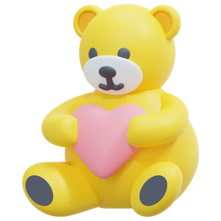 Ours en peluche  3D Icon