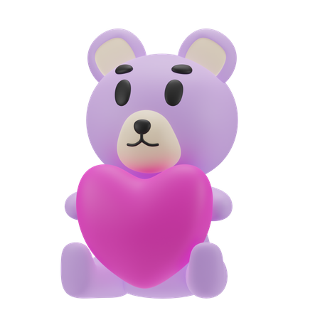 Ours en peluche  3D Icon