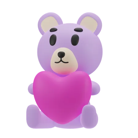 Ours en peluche  3D Icon