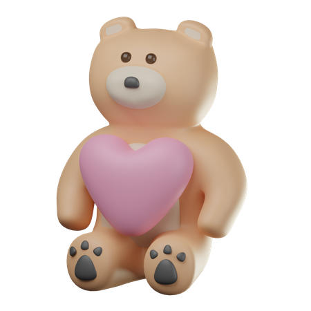 Poupée ours  3D Icon