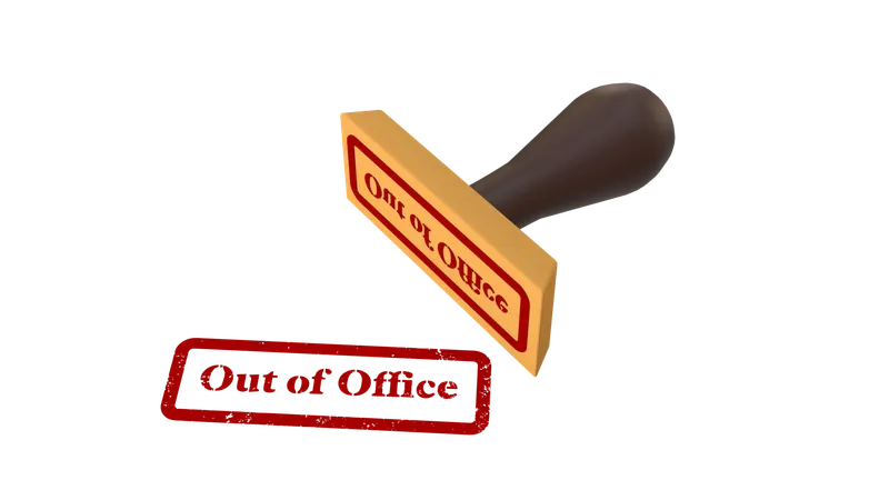 Out of office  3D Icon