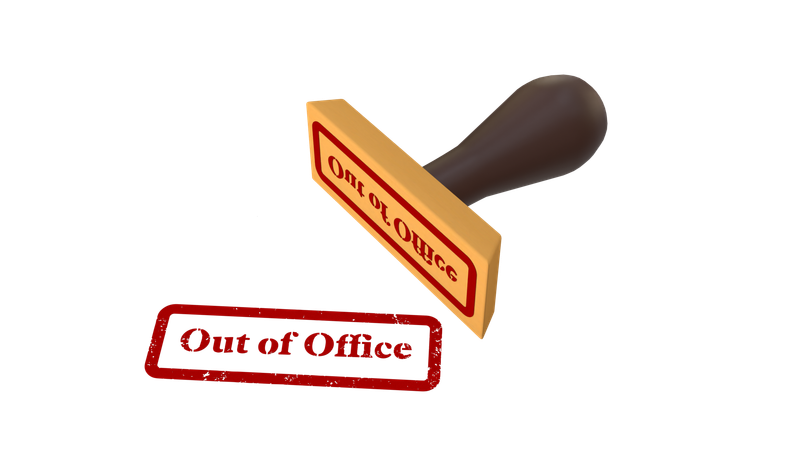 Out of office  3D Icon