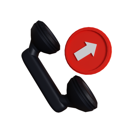 Outbound Call  3D Icon