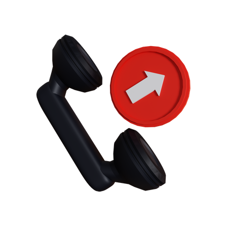 Outbound Call 3D Icon