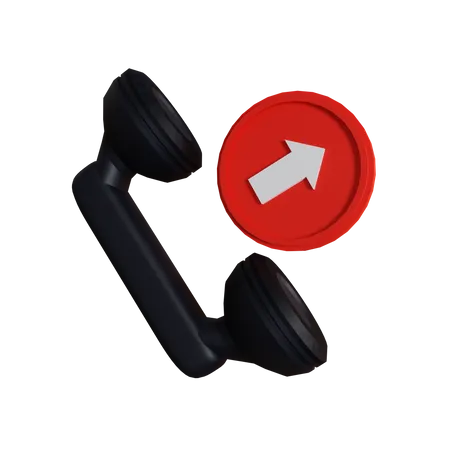 Outbound Call 3D Icon