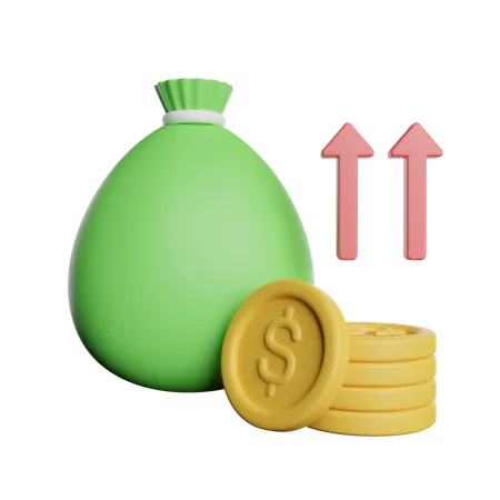 Outcome Cash  3D Icon