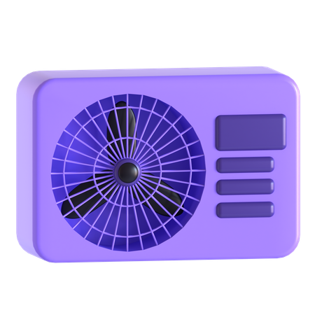 屋外用エアコン  3D Icon