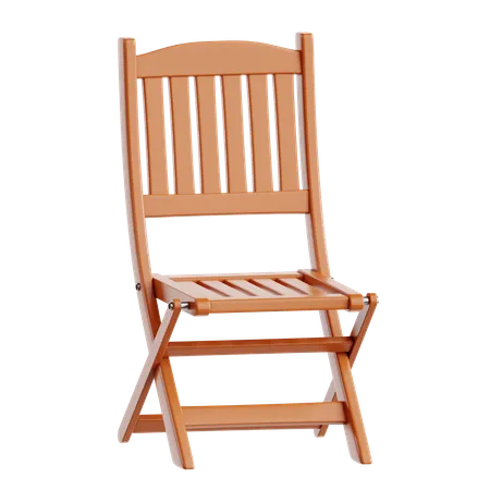 Outdoor Dining Chair  3D Icon